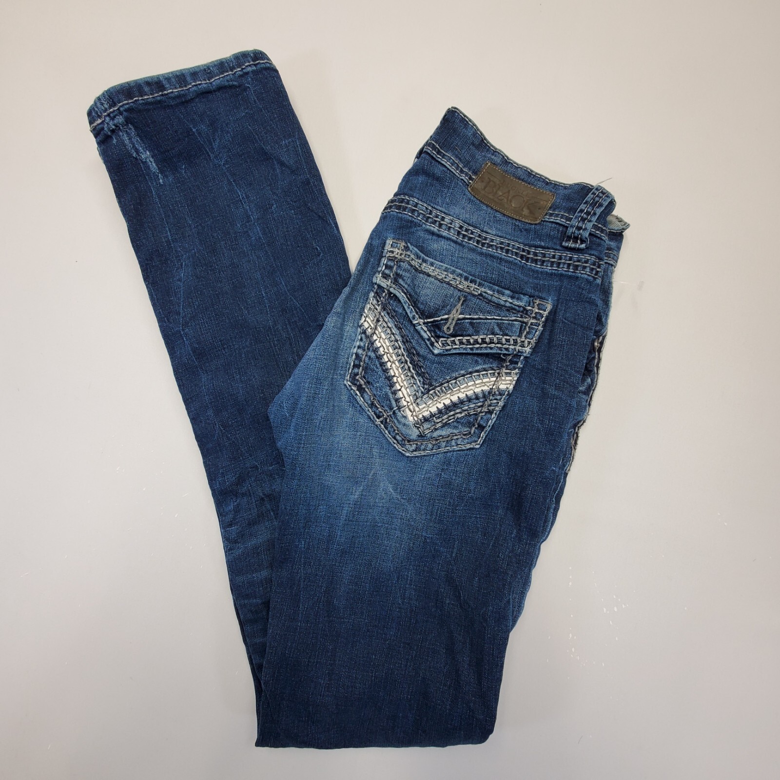 BKE Buckle Black Jeans Mens 29x36 3 fit No. 3 lyocell cotton denim Blue