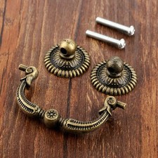 Retro Door Pull Handle Furniture Gift Jewelry Box Drawer Cabinet Knobs Hardware
