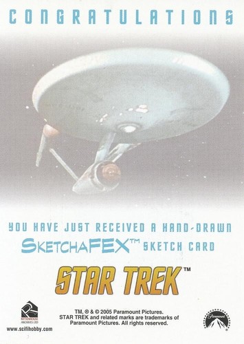 STAR TREK TOS ART & IMAGES SKETCHAFEX COMMUNICTOR SKETCH CARD BY STEVEN MILLER - Picture 3 of 3