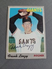 FRANK LINZY 1970 Topps # 77 autographed signed card S.F. GIANTS 70 AUTO