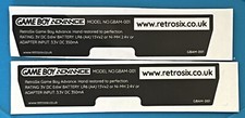RetroSix Game Boy Advance GBA Black Shell Decal Sticker For Gameboy