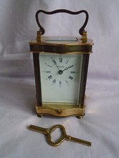 L'EPEE  DOUCINE SERPENTINE TIMEPIECE CARRIAGE CLOCK IN GWO + KEY  (6)
