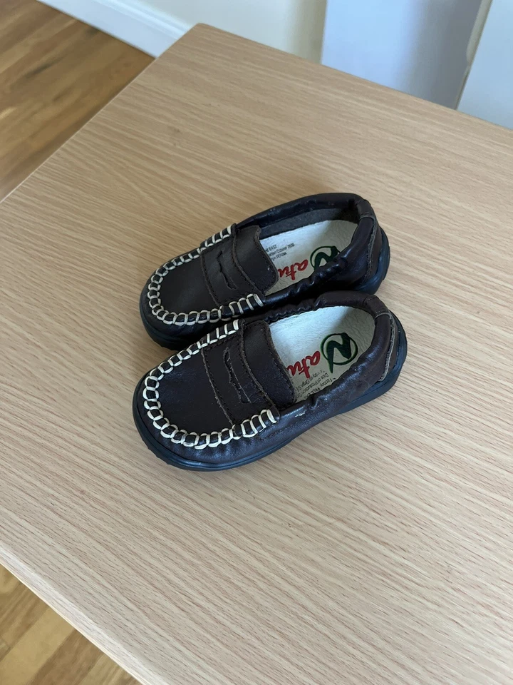 Naturino Niños Talla EU 19 Talla 4-4.5 EE. UU. Marrón Mocasines Zapatos Nuevos Foto 3 de 4