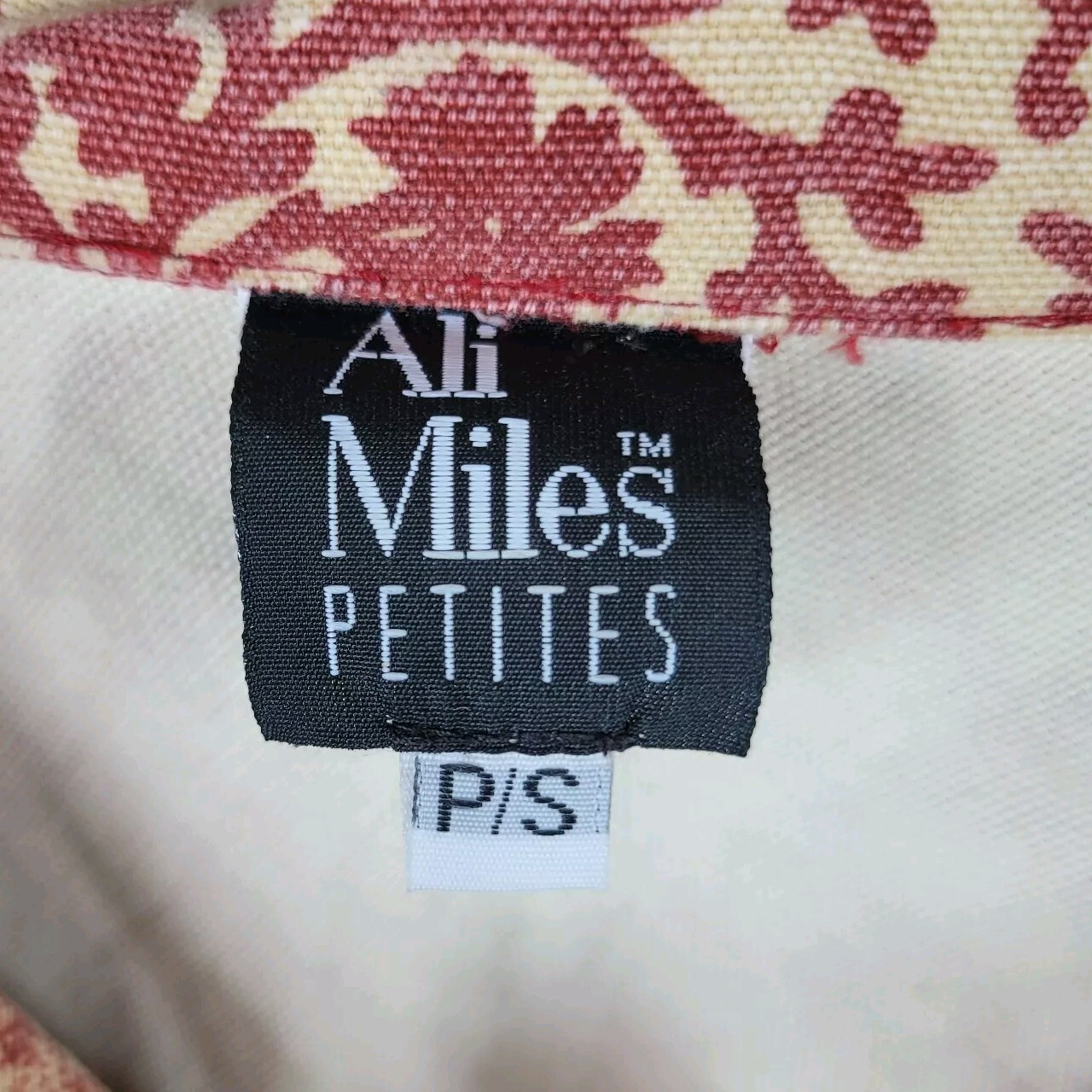Ali Miles Crop Jacket Size Small Petite Romantic Tapestry Art Wear Cottagecore