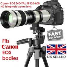 Canon EOS DSLR DIGITAL adatta per obiettivo zoom 420 800 mm 1000D 1200D 1300D 2000D 4000D ecc