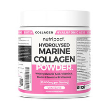 Hydrolysed Marine Collagen Peptides Powder Hyaluronic Acid, Biotin, Vitamin C +