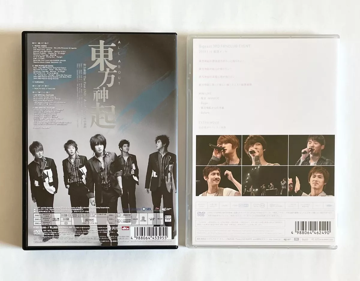 TOHOSHINKI TVXQ 東方神起 ALL ABOUT 3DVD + BIGEAST 3RD FANCLUB