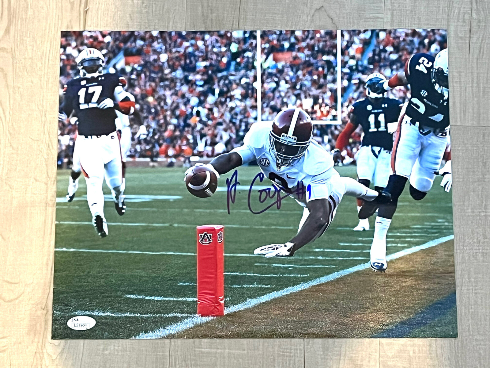 Amari Cooper Hand Signed Alabama Crimson Tide 11 x14 Photo Cowboys JSA CERT 