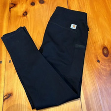 CARHARTT S Black Fitted Force Utility Pants Pockets