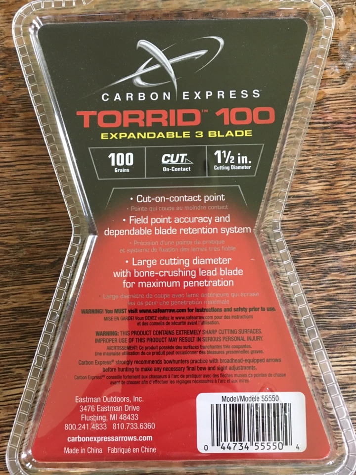 Cabezales Anchos Carbon Express Torrid 100 Granos Nuevos En Embalaje (2 - PAQUETES) REVENTÓN Foto 2 de 2