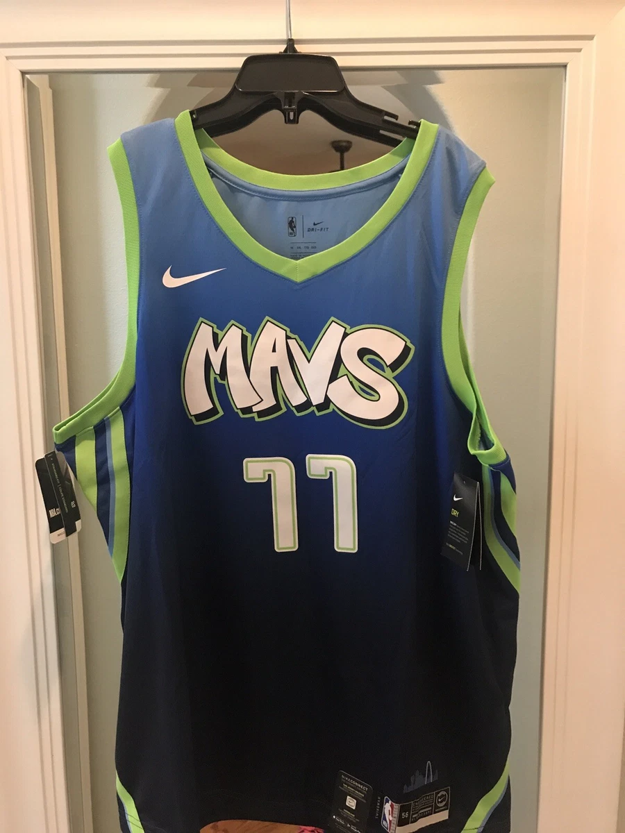 Luka Doncic Dallas Mavericks Nike Youth Swingman Jersey Blue - City Edition