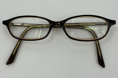 Jill Stuart JS113-1 Brown And Gold Full Frame 140 Eyeglasses
