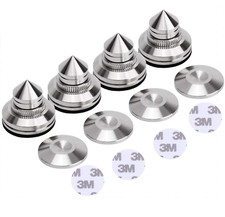 Adjustable Stainless Steel HIFI Speaker Turntable Isolation Feet Floor Protector