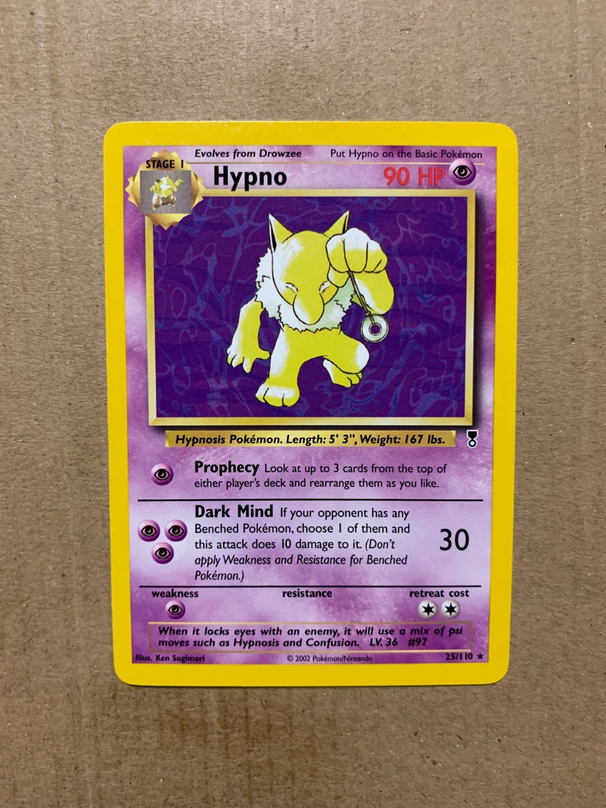 Hypno 25/110 Legendary Collection - Rare Pokemon Card - NM/Mint