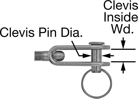 Tensor SS 316 Acero Inoxidable TOGGLE x TOGGLE 3/16" Pin Tamaño 400 libras Carga Foto 4 de 4