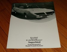 1970 Plymouth Road Runner Superbird Sales Brochure