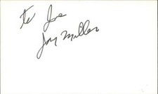 JAN MILLER DIXON OF DOCK GREEN Signed 3"x5" Index Card