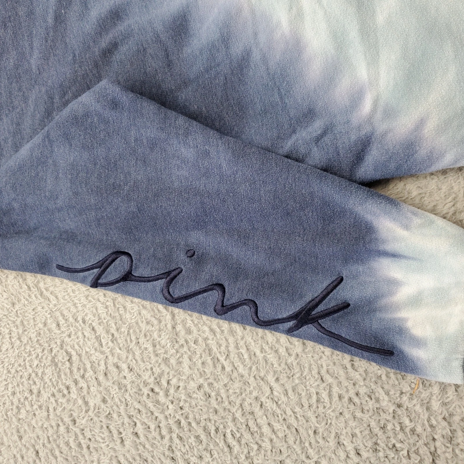 UNDERCOVER Felpa ROSA Victoria's Secret con cappuccio donna media multi tie dye manica lunga coulisse