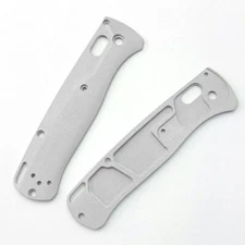 Custom Brushed Aluminium Alloy Scales Handle Patch For Benchmade Bugout 535