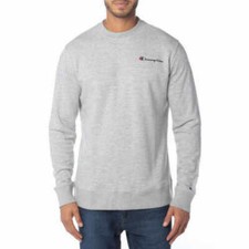 Champion Men  s French Terry Sweatshirt Pullover Grey Small