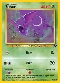 Pokemon Zubat (70/84) Team Rocket NM