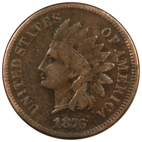 1876 Indian Head Cent VF+ VERY FINE Condition Corroded A1148