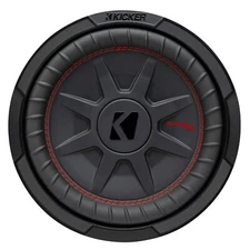 Kicker CWRT8, CompRT Series 8" 2-Ohm Dual Voice Coil Shallow Subwoofer