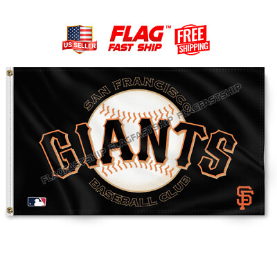 San Francisco Giants Flag 3x5 FT Banner Logo w Grommets Man Cave FREE Shipping