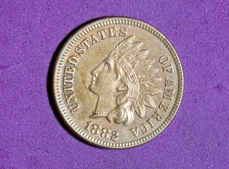 1882- Indian Head One Cent Penny #P22408