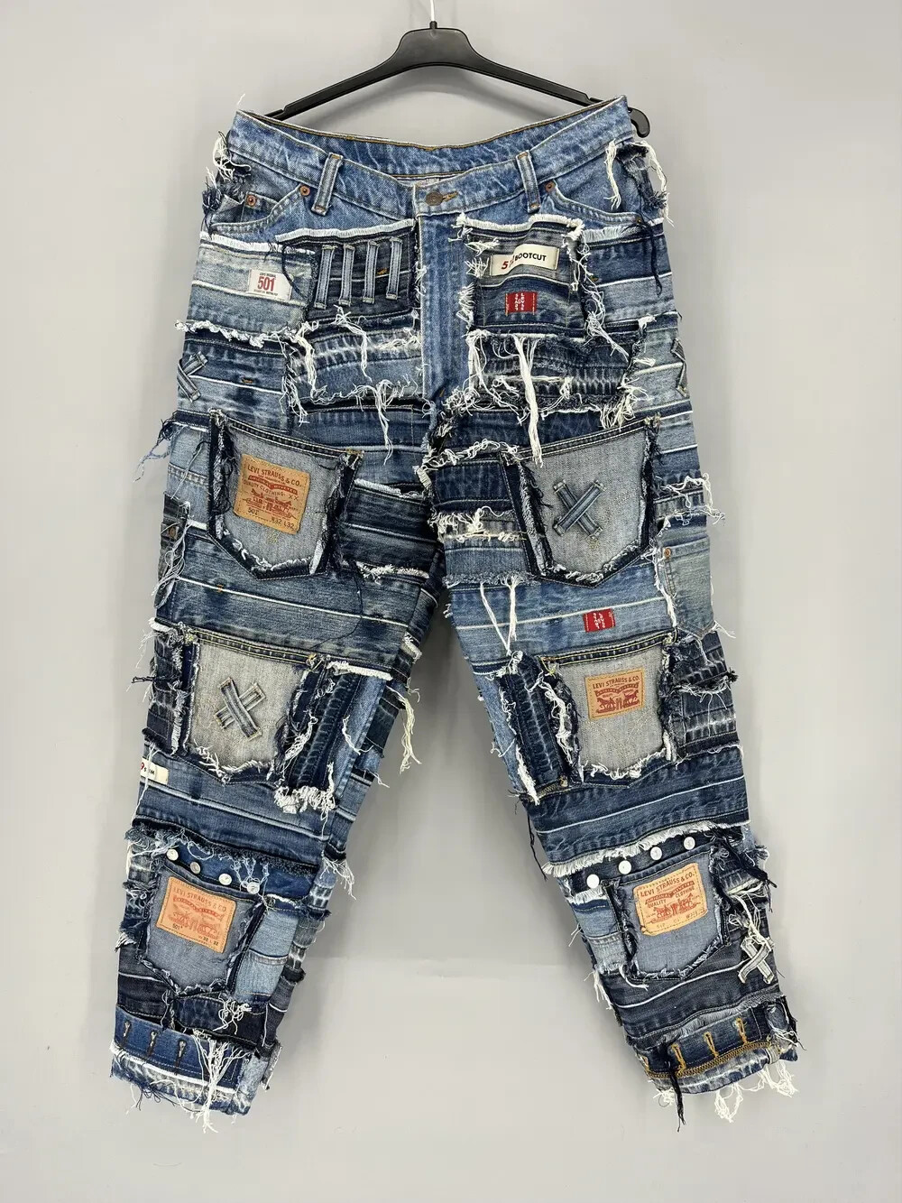 90s Levi’s 633 Patchwork Multipocket Denim Custom… - image 1