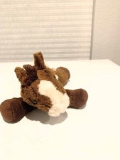 Vintage Aurora Brown Miyoni Plush Horse Pony World Stuffed Animal Soft Cute