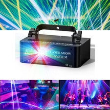 Proiettore laser stroboscopico 500 mW LED RGB DMX luce festa illuminazione palcoscenico club show