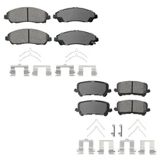 Akebono ProACT Front and Rear Ceramic Brake Pads Kit for MDX ZDX Pilot Ridgeline