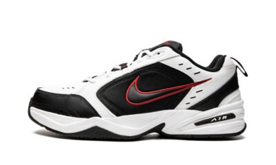 Nike Air Monarch IV (4E) Width White/Black/Red Men's Sz13 Shoes 416355 101