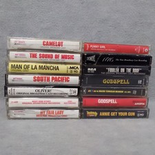 Lot of 14 Vintage Cassette Tapes Mixed Genres Broadway Classical Soundtracks