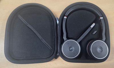 JABRA Evolve 75 Wireless Bluetooth Headset w/ Dongle & Case HSC040W