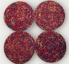 Pioneer Woman Fiona Red Multicolor Braided Placemats, 15" Diameter—4 Placemats — photo 2
