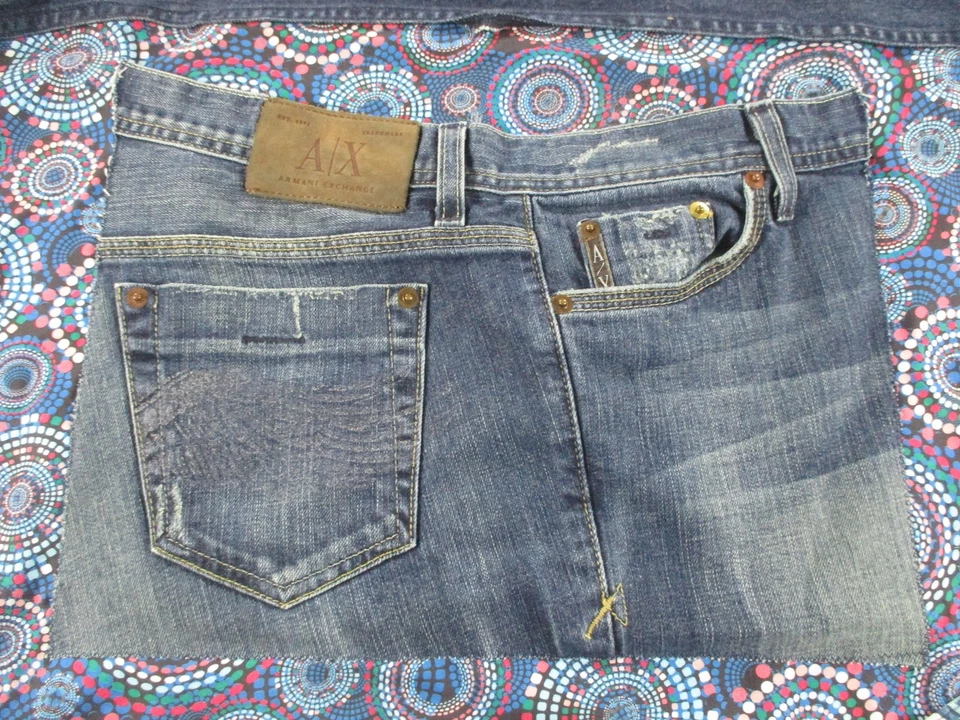 Delantal Hecho a Mano Babero Adulto Reciclado Denim A|X Jeans Bolsillo Utilitario Azul Foto 2 de 4