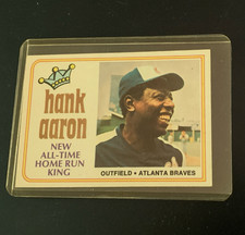 Topps 1974 Hank Aaron #1 Atlanta Braves MLB Base Set Baseball Card