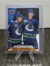 2020-21 Upper Deck #C90 Elias Pettersson / Quinn Hughes CL UD Canvas
