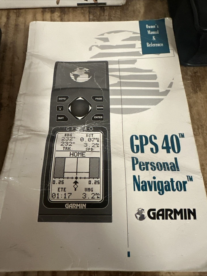 Garmin GPS 40 GPS40 Handheld Hiking Personal Navigation Device Working - Read - Image 4 of 4