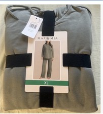 Max  Mia Women's Dark Sage Hoodie  Pants Set XL Knit 2-Piece