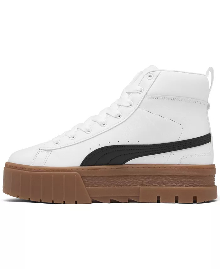 Puma  Mayze Mid Platform 381170-03 Womens Sneakers Shoes - White -  8.5 image 5