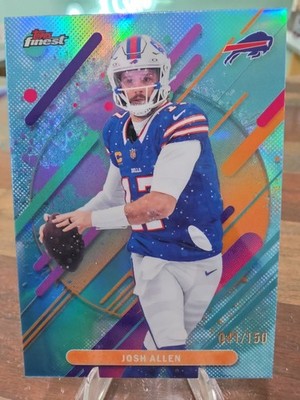 2025 Topps Finest - Josh Allen #226 RARE Sky Blue Refractor #'d /150 Bills SP