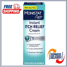Monistat Instant Itch Relief Cream for Women, Maximum Strength Care, 1 oz