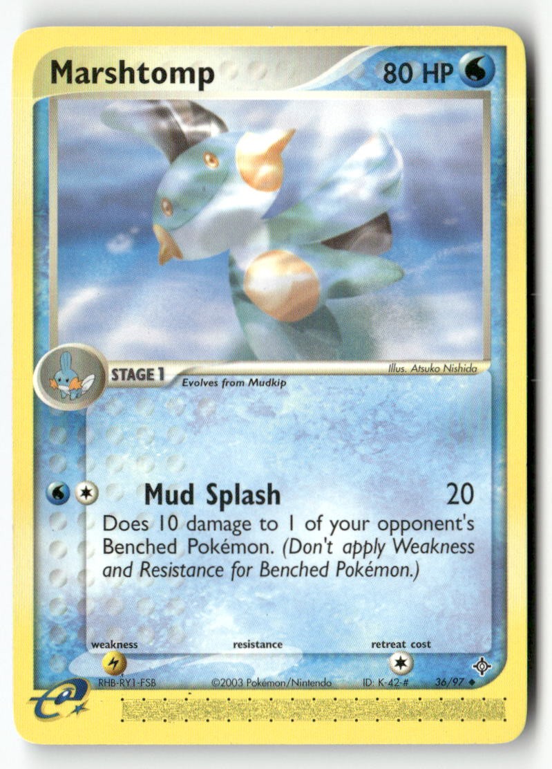 Marshtomp 36/97 Uncommon Dragon Pokemon Lightly Played
