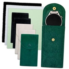 6 PCS Watch Travel Case, Velvet Watch Pouch Portable Travel Case for Multicolor