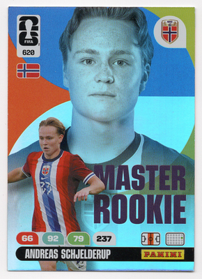 620. Andreas Schjelderup Rookie Norway Panini Adrenalyn XL FIFA