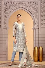 Womens Designer Pakistani Eid Ramadan Wear Traditional Salwar Kameez Dress India