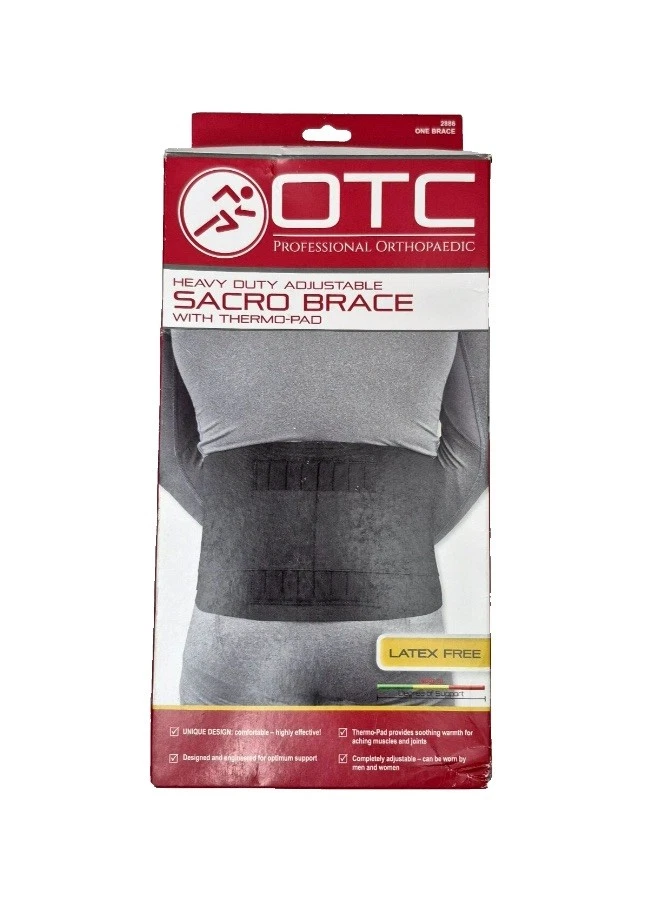 OTC Professional Orthopedic Adjustable Sacro Brace HD Whit Thermo-Pad- 2886 - Image 4 of 4